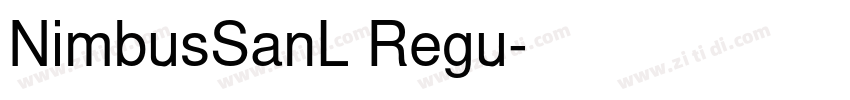 NimbusSanL Regu字体转换